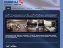 Tablet Screenshot of carolinaspecialtyfabrics.com